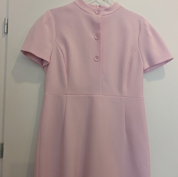 SCANLAN THEODORE ITALIAN MILANO BUTTON DRESS PINK size 10 US - Picture 7 of 8